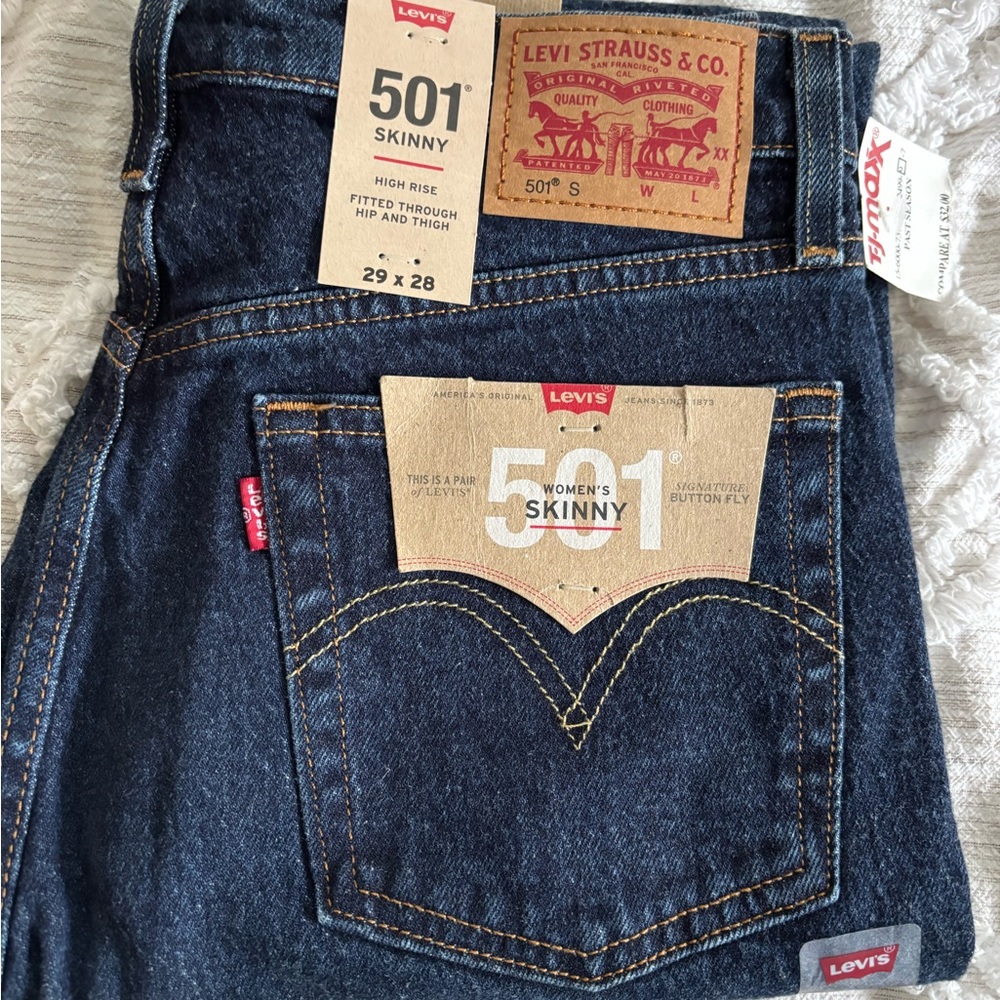 Levi's Blue Skinny Jeans Classic Style